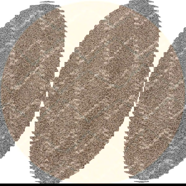 Shaggy rug Beige colour High Quality Elegant Moroccan Pattern