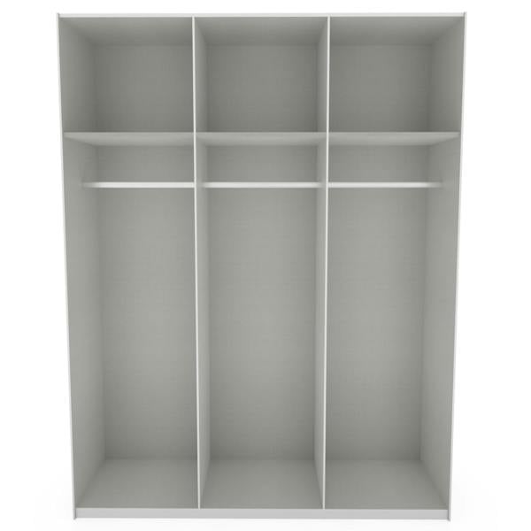 TJ's Furniture Chalet White 6 Door Wardrobe