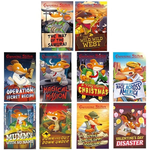 Geronimo Stilton Series 4 Collection 10 Books Box Set