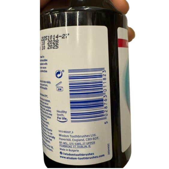 Wisdom Chlorhexidine mouthwash mint 300ml