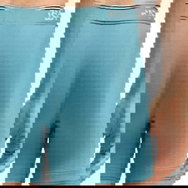 BOSS Cotton Stretch 3 Pack Boxer Briefs Black/Blue/Dark Grey