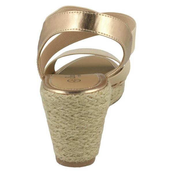 Savannah Ladies Savannah High Rope Wedge Sandals