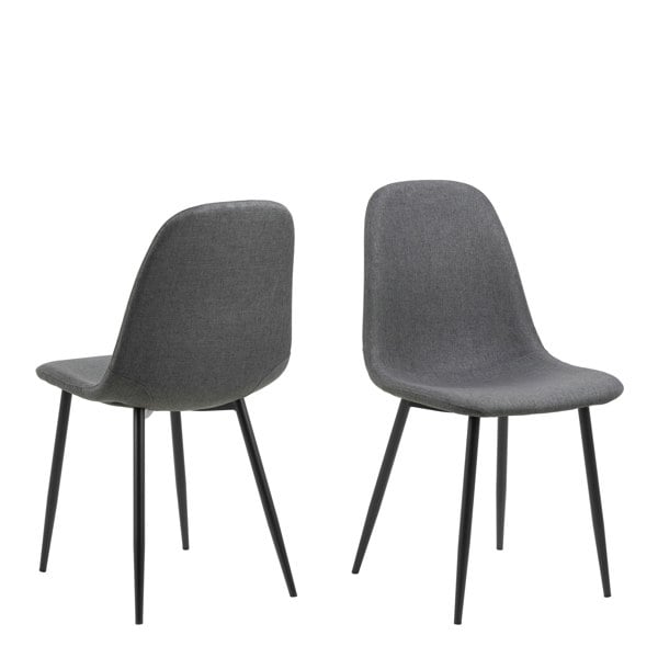 Furniture To Go Celia Dining Chair in Light Grey Set of 4