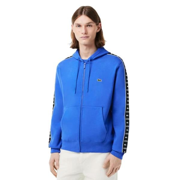 Lacoste Mens Jogger Zipped Hoodie - Blue