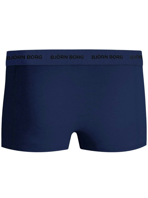 Bjorn Borg 3-Pack Fern Leaf Print Boxer Trunks, Blue/Navy