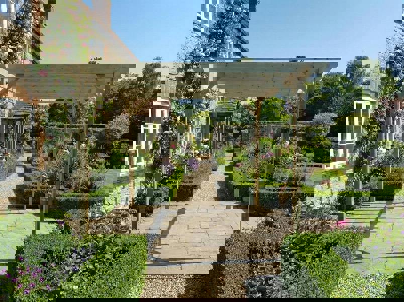 Arbor Garden Solutions Chamfered Wooden Garden Pergola Kit