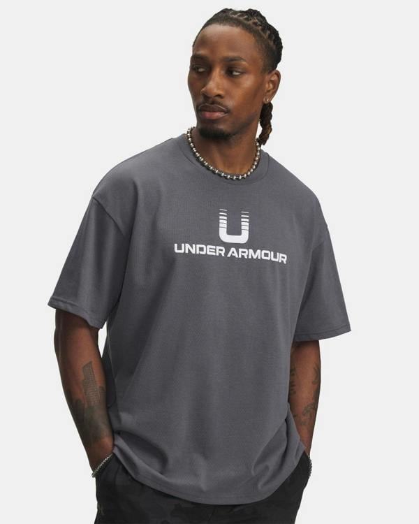 Under Armour UA Mens Heavyweight T Shirt Grey 6005150