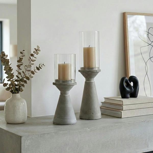 Garden Greatness Relica Duo Concrete Candle Holder