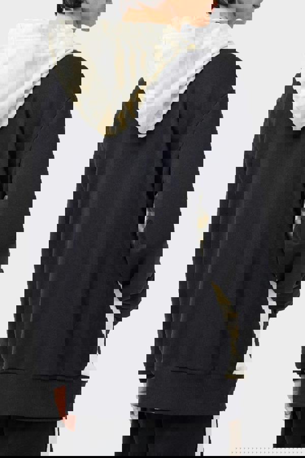 Missoni Hooded Zip Sweatshirt Black White