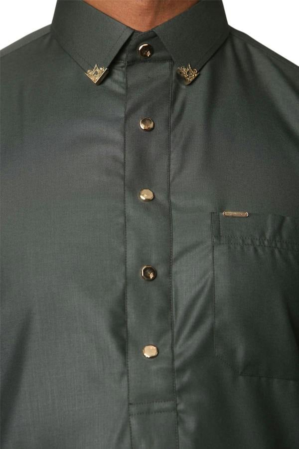 Infinity Leather Men's Thobe Arab Saudi Emirati Islamic Clothing Jubba Robe