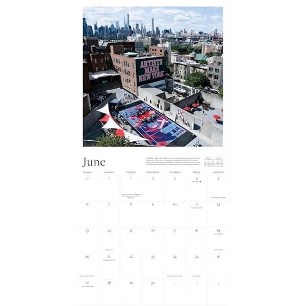 The Tennis Court Calendar 2027, Wall Calendars, Month To View, Sports, Gift