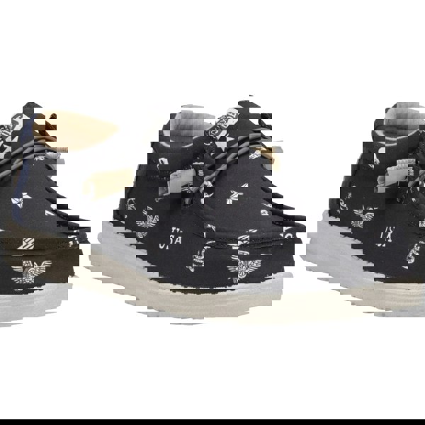 HEYDUDE Wally Stars n Skulls Shoes - Black