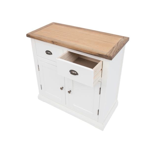 Cabinet Bits Cosenza Off White 2 Drawer 2 Door Sideboard Brass Cup Handle