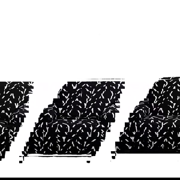 Anyhouz Anyseat Sofa Cover Black Style 3 Seater