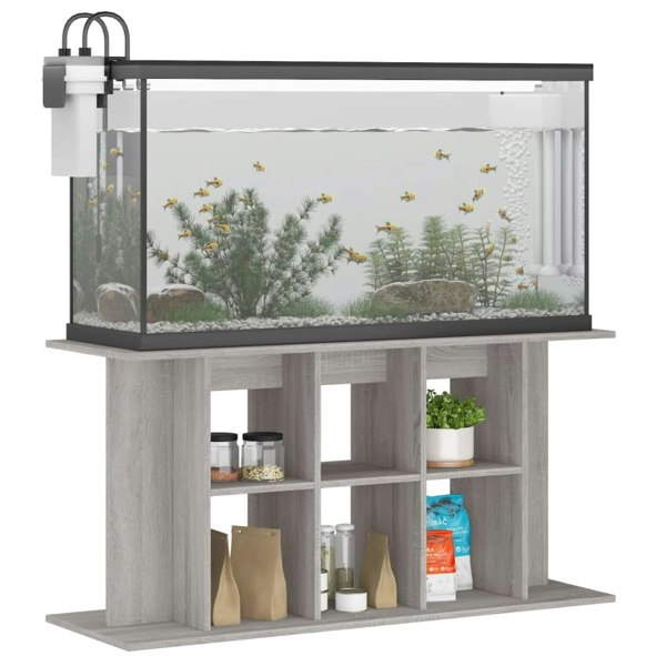 Berkfield Aquarium Stand Grey Sonoma 120x40x60 cm Engineered Wood
