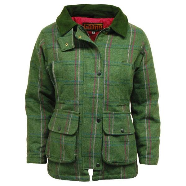 Ladies Game Ruby Tweed jacket with moleskin collar perfect for attending your next shoot or walking the dog