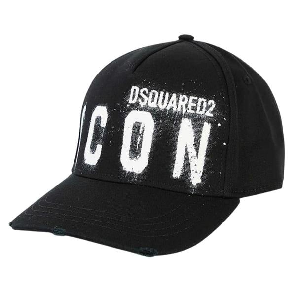 Dsquared ICON Spray Paint Cap   in  Black