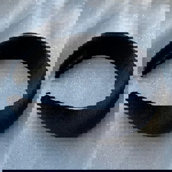 padded headband velvet black