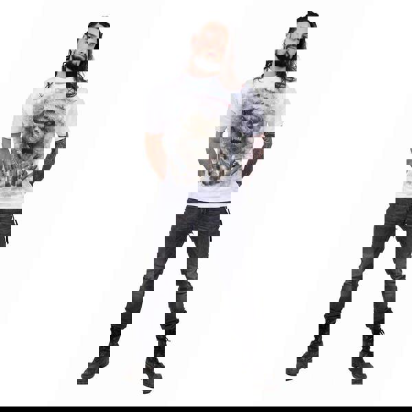 ROCK SANTA - T-Shirt White - Spiral USA