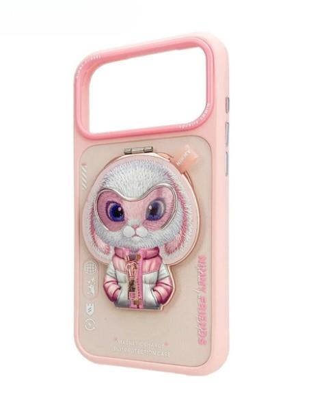 Nimmy Friends Nimmy Cool & Cute 2.0 Rabbit Case with MagSafe Stand for iPhone 17 Pro Max 6.9" Pink - N-YJKM-CXZJZH-IP17-PRO-MAX-08