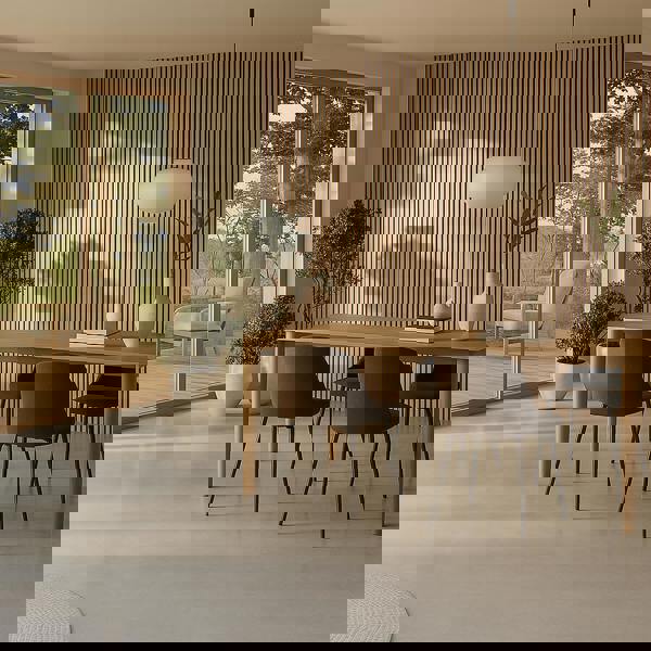 Panel Haus Premium Wide Slat 3-sided Wood Veneer Oak Acoustic Wall Panel - 240cm x 30cm (2 pack)