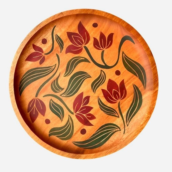 Batik Ying Kantan Batik Mahogany Serving Plate