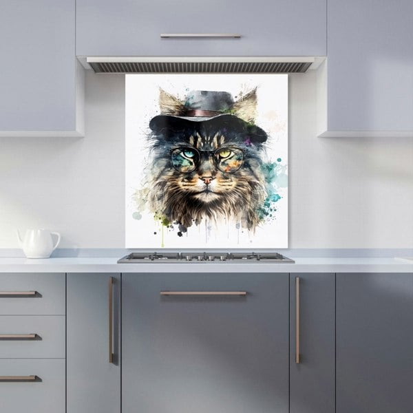 Warren Reed - Designer Norwegian Forest Cat Splashart Kitchen Splashback