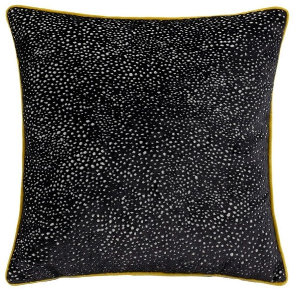 Paoletti Estelle Spotted Cushion Cover - Black/Gold