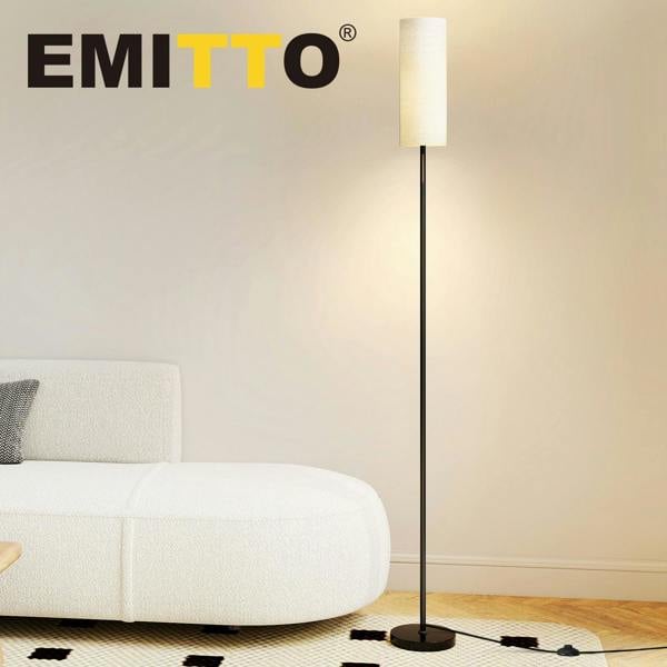 Emitto Led Floor Lamp Bedside Light Dimmable Remote & Foot Switch Bulb Included