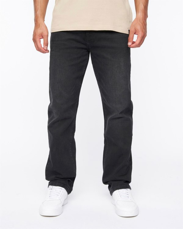 Duck and Cover Janstar Straight Leg Jeans Black Wash