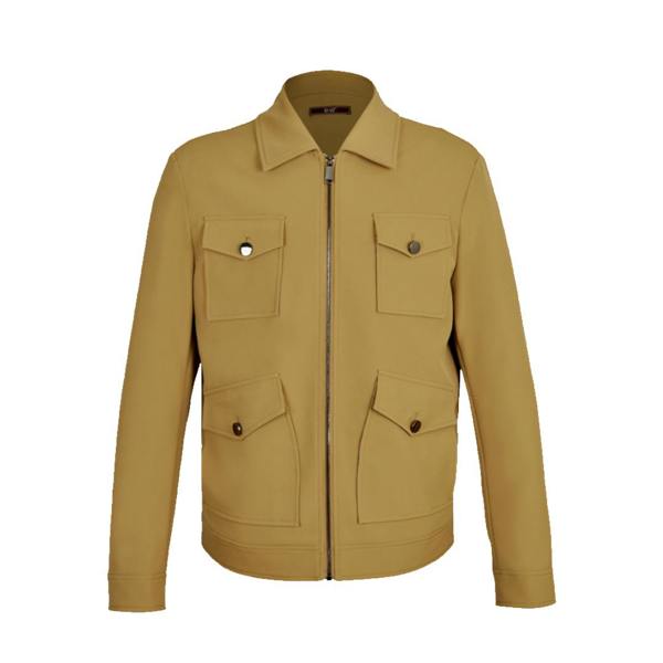 David WeJ Ashford Trucker Jacket - Beige