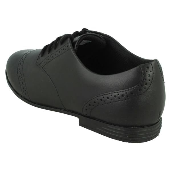 Clarks Girls Clarks Brogue Lace Up School Shoes Finja Brogue Y