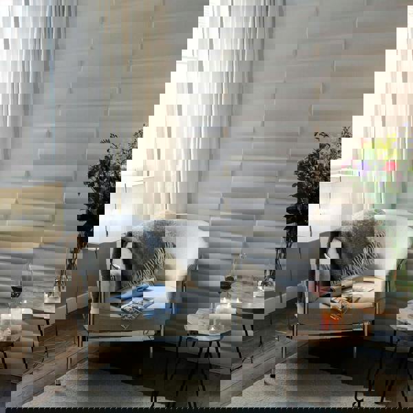 WALPLUS W3DP0016 - GA-WA23 Jayden Eco Friendly 3D Wall Panels Decorative Tiles - 50x50 cm - 12 Boards (for 3 sqm2)