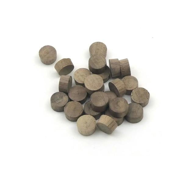 1/2" - 12.7mm Walnut Flat Head End Grain Plug