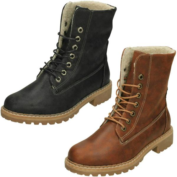 Down to Earth Ladies Down To Earth Fleece Lined Calf Boots
