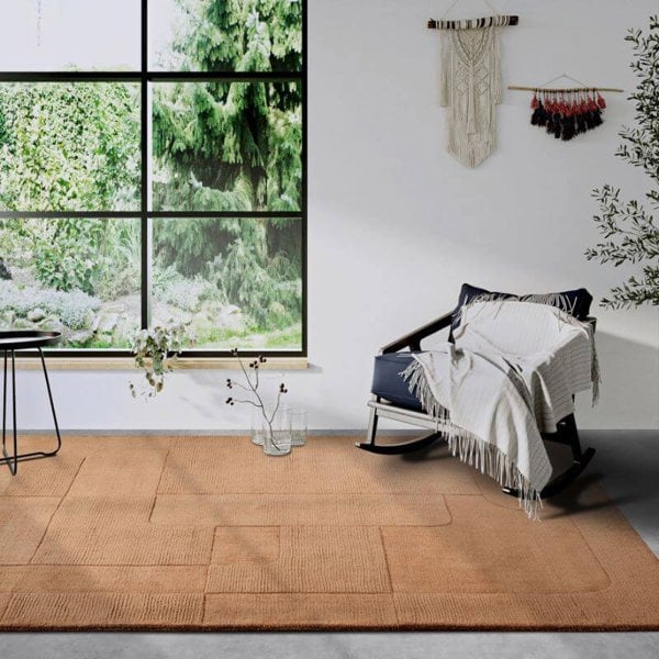 The Rugs Handwoven Abstract Design Wool Rug