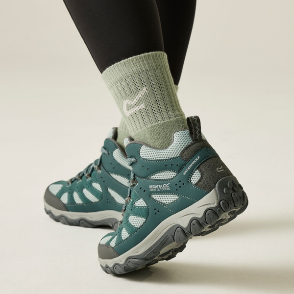 Regatta Womens Edgepoint IV Mid Cut Walking Boots - Green Haze