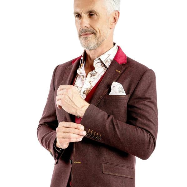 THE CREATIVE CONTRAST COAT - Premium Men's Patterned Shirt by Claudio Lugli | Bold Design, Tailored Fit, Best Printed Shirts