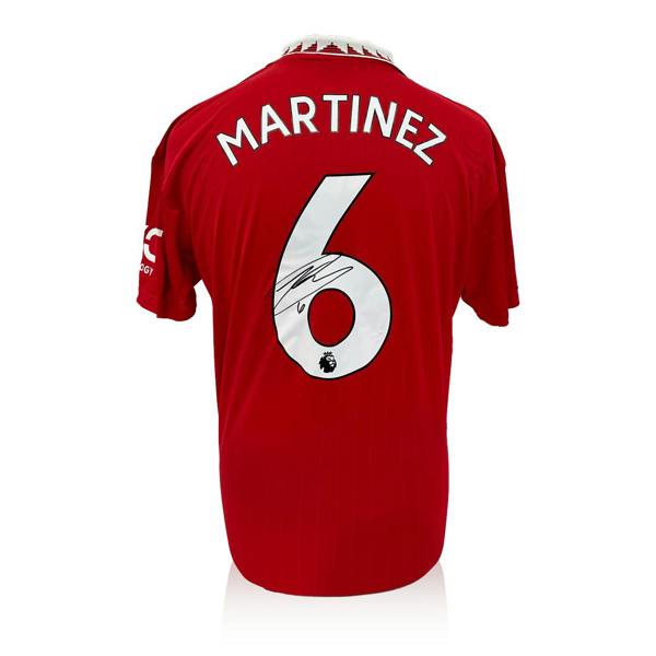 Lisandro Martínez Back Signed Manchester United Shirt