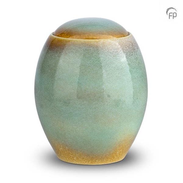 Memorials Direct Ceramic Urn (Mottled Green)