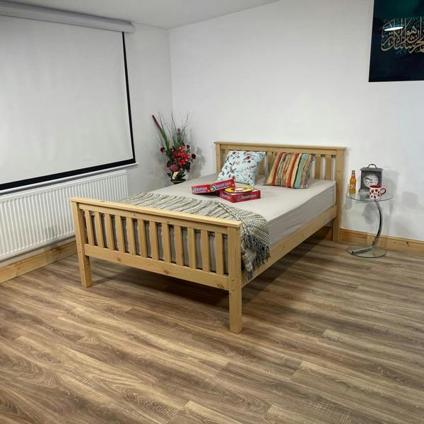 Mission TM Hampshire Solo Pine Wooden Bed - UV Waxed
