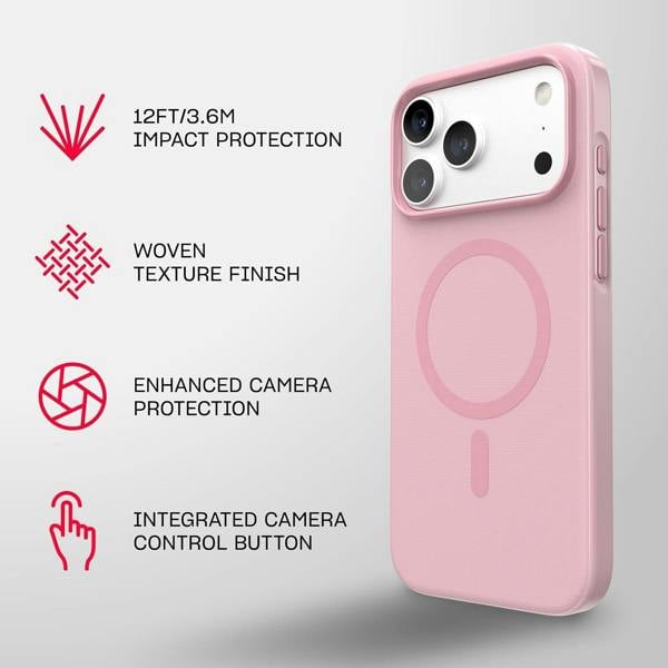 Tech21 Evo Pulse Fauvxen Case with MagSafe for iPhone 17/18 Pro Max 6.9" Quiet Blush - T21-11685