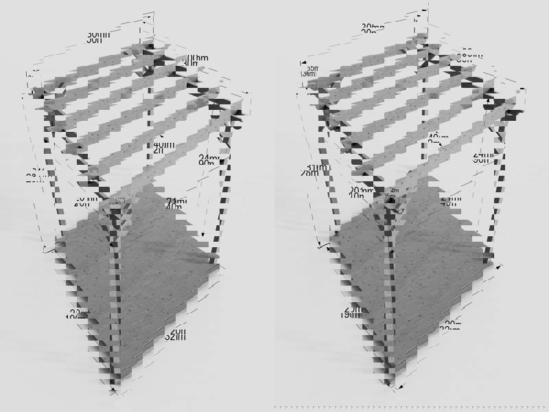 Arbor Garden Solutions Corbel Wooden Pergola and Decking Kit