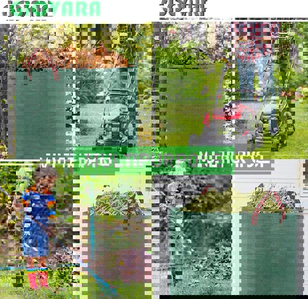 deAO Toys 2 x 500L Garden Waste Bags Waterproof Heavy Duty, Waterproof, Foldable, Reusable Garden Waste Bags