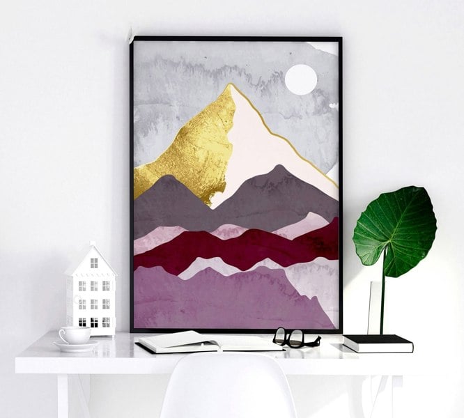 Wall prints living room | set of 3 Scandinavian wall art