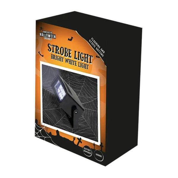 Garden Greatness Halloween White LED Strobe Light with Hanging Bracket