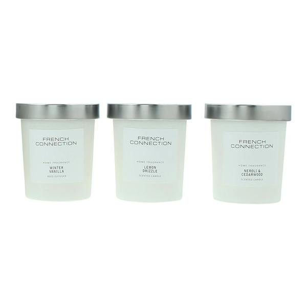 French Connection White Collection Trio of Candles Giftset 3 x 52g
