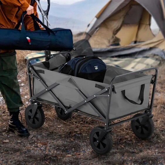Neo Foldable Collapsible Garden Festival Cart - Grey