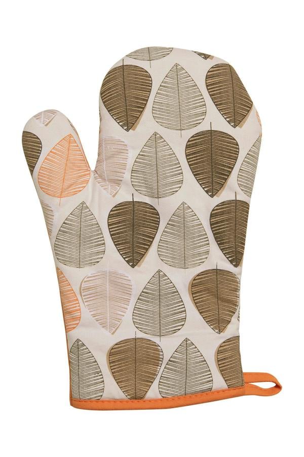 Orange Leaf Single Oven Glove