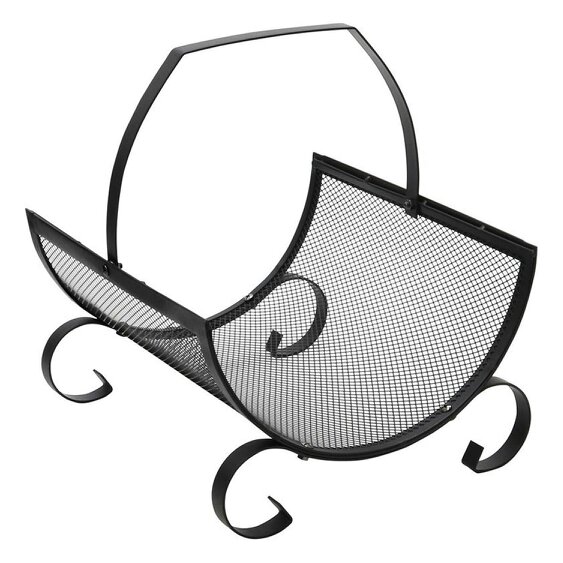 Heavy Duty Steel Firewood Rack Log Holder Handle